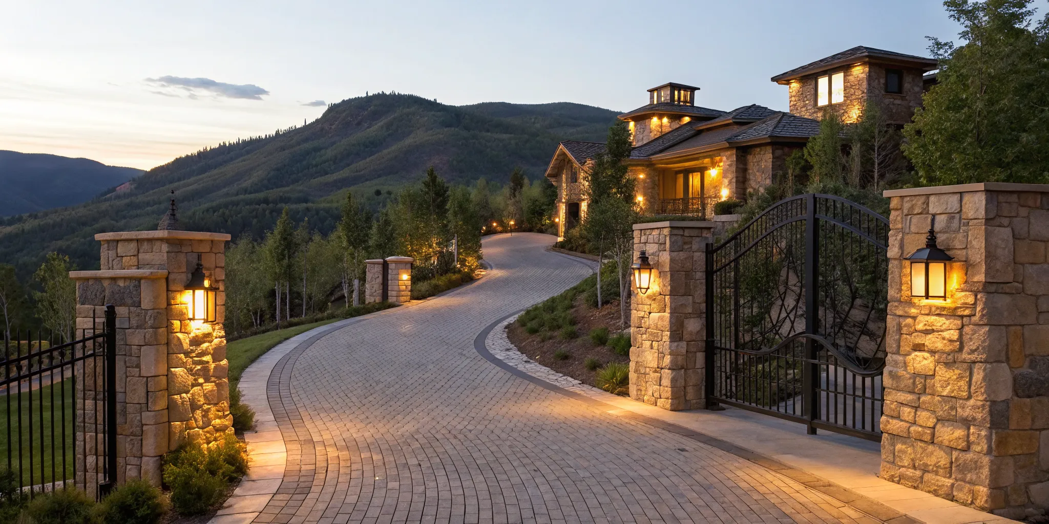 A scenic golf course with stunning mountain views near Lehi, Utah.